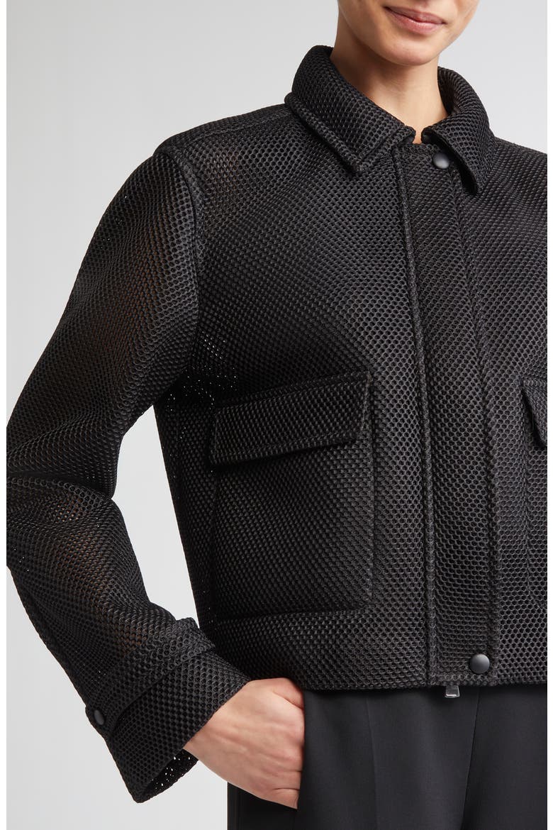 Strenna Technical Mesh Jacket, Alternate, color, BLACK