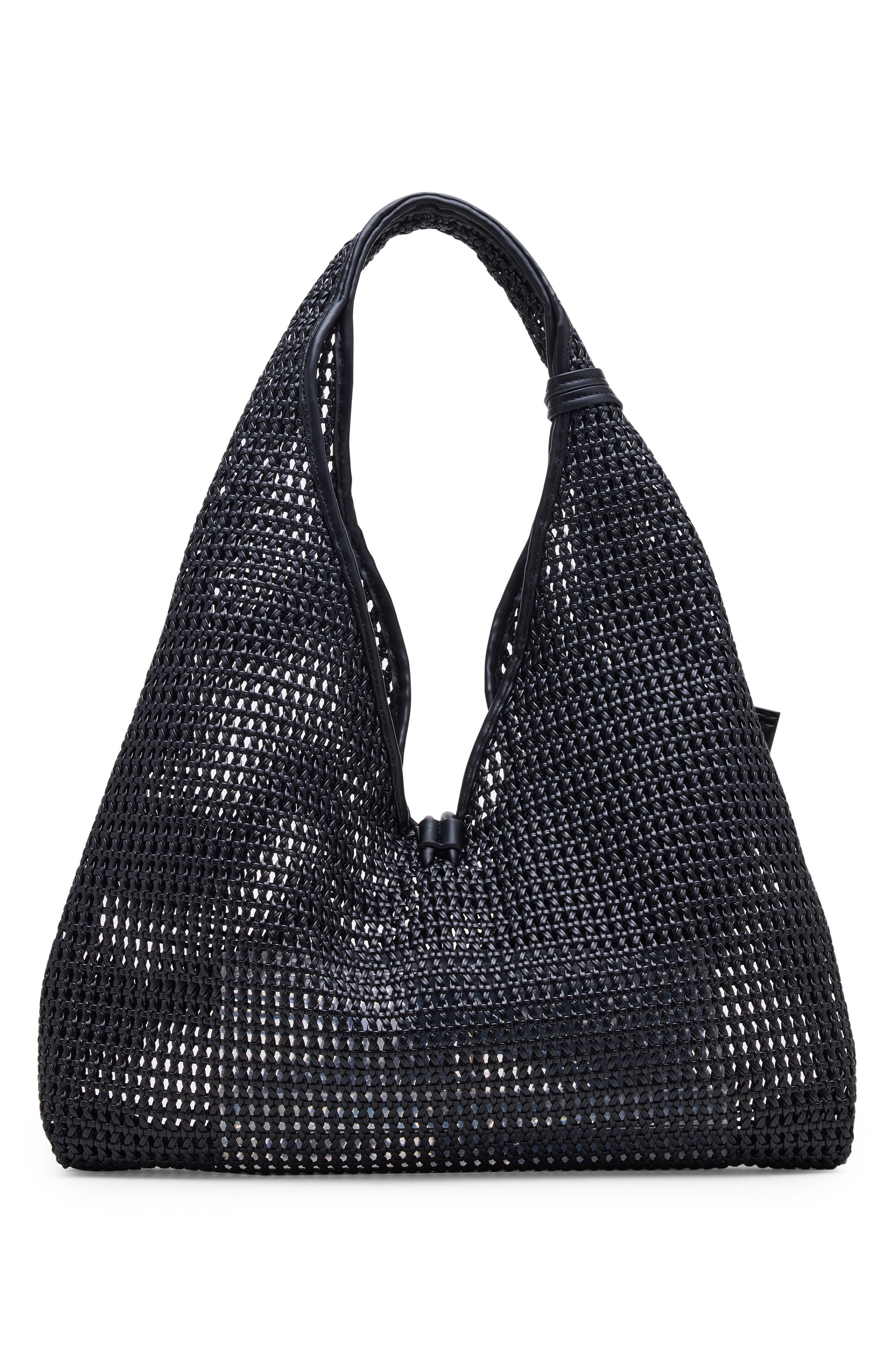 Dolce Vita Missie Woven Hobo Bag, Alternate, color, Black