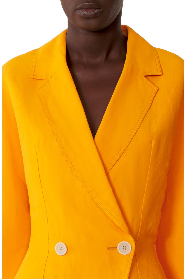 Paper And Viscose Open-Back Jacket, Alternate, color, Mandarin