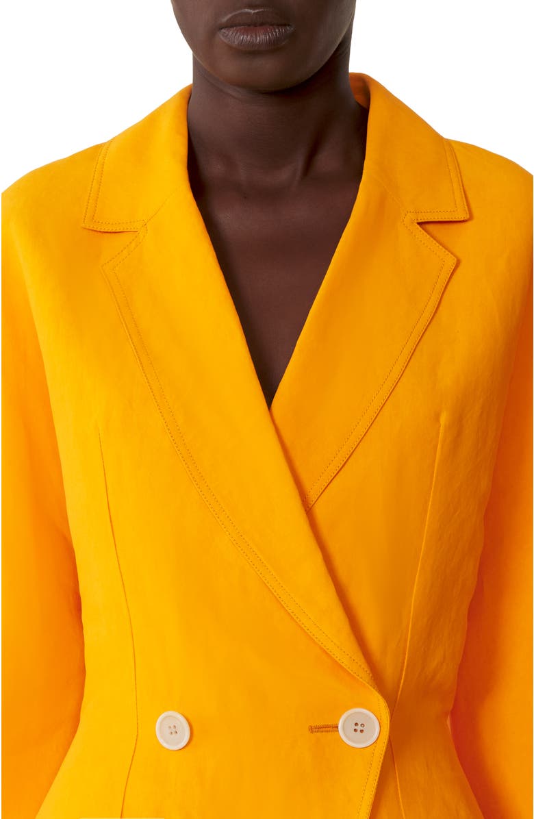 Lanvin Paper And Viscose Open-Back Jacket, Alternate, color, Mandarin
