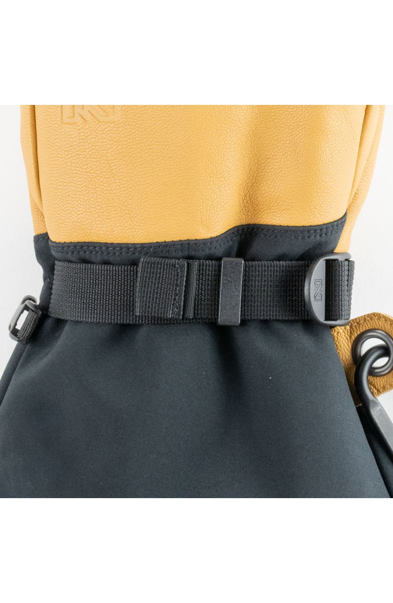 Mobile Warming Alta Hybrid Waterproof Heated Snow Mitten, Alternate, color, Tan