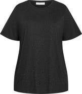 City Chic Blinged Up Embellished T-Shirt