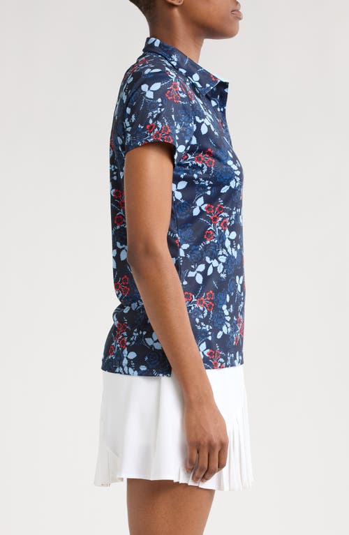 Swannies Darci Performance Polo In Midnight-navy