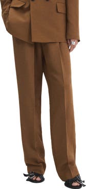 MANGO Drawstring Straight Leg Pants