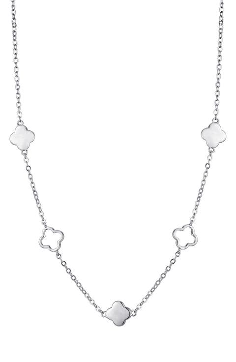 Clover Station Chain Necklace