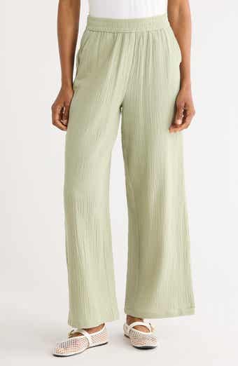 FRNCH Aymie Cotton Gauze Pull-On Pants