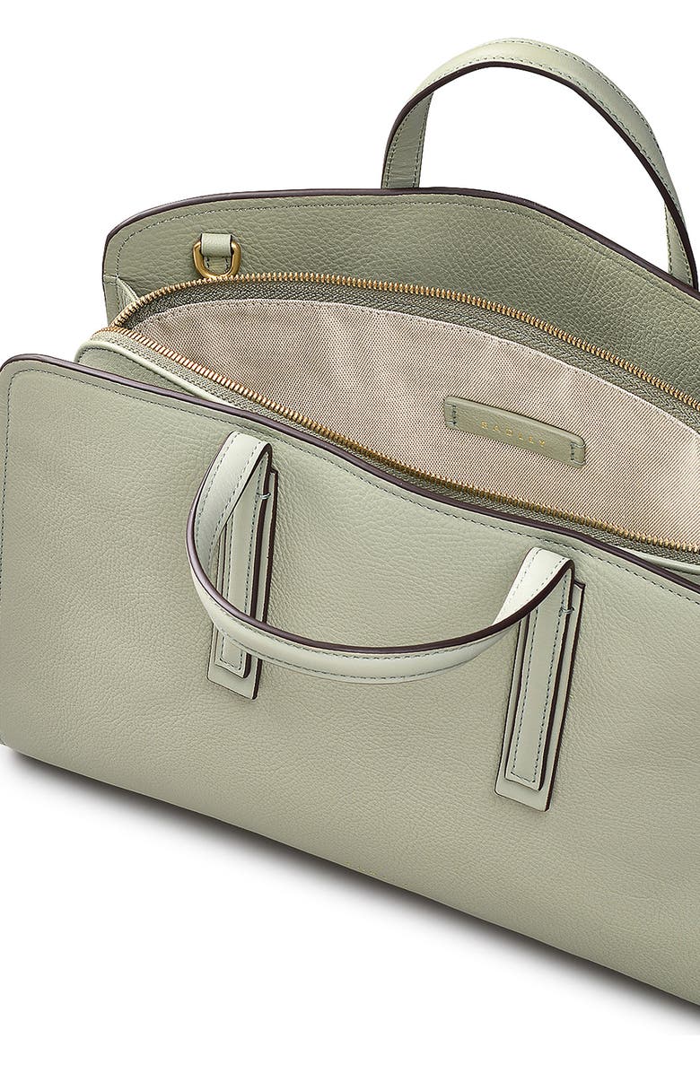 Radley Arragon Row Medium Zip Around Satchel Bag, Alternate, color, Drizzle