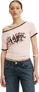 Cotton On Women's The Fitted Off Shoulder Graphic Tee
