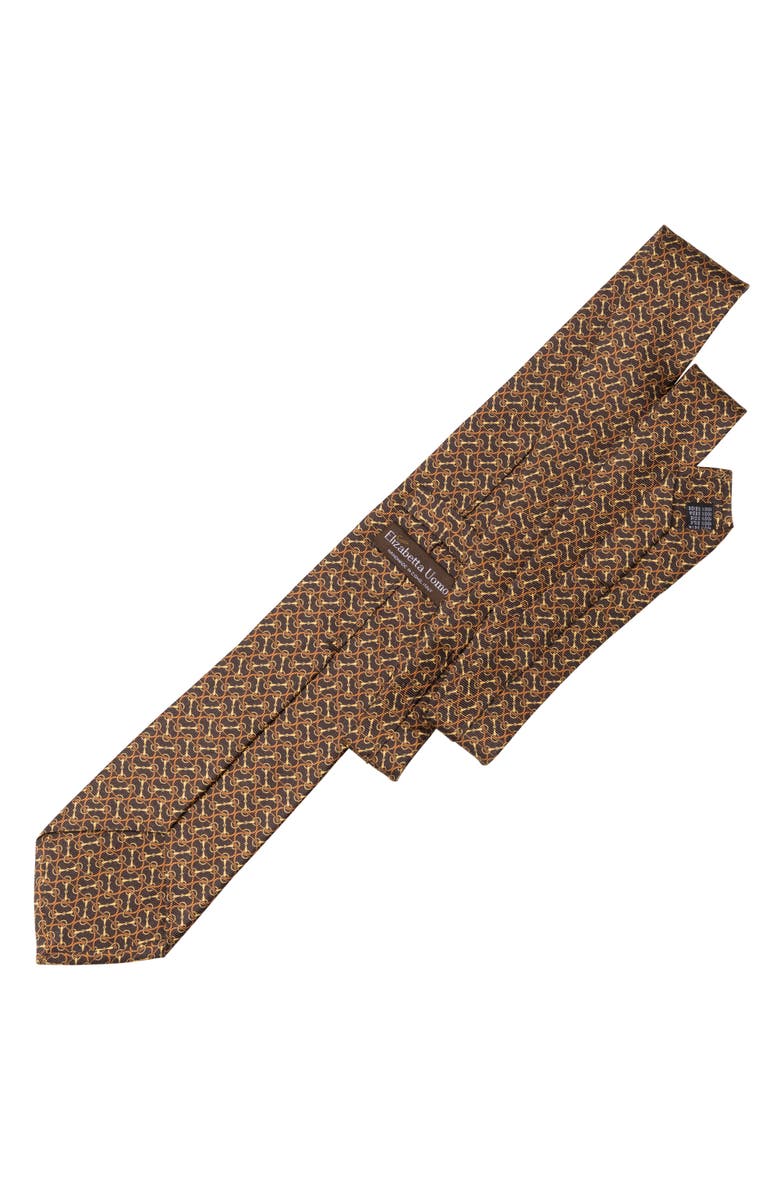 Elizabetta Palio - Extra Long Printed Silk Tie for Men, Alternate, color,