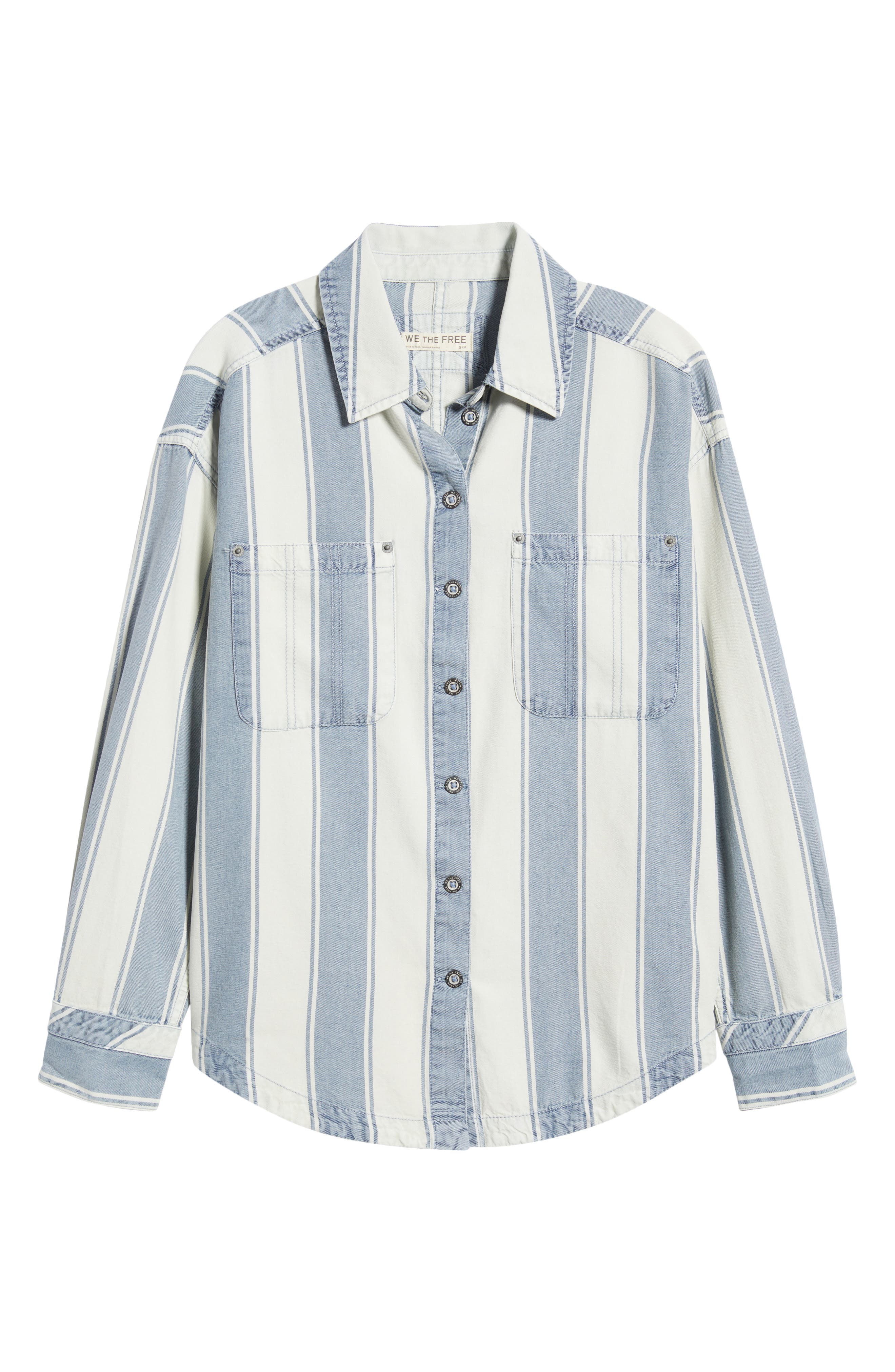 Crossroads Stripe Button-Up Shirt (Women) | Nordstrom