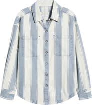 Free People Crossroads Stripe Button-Up Shirt