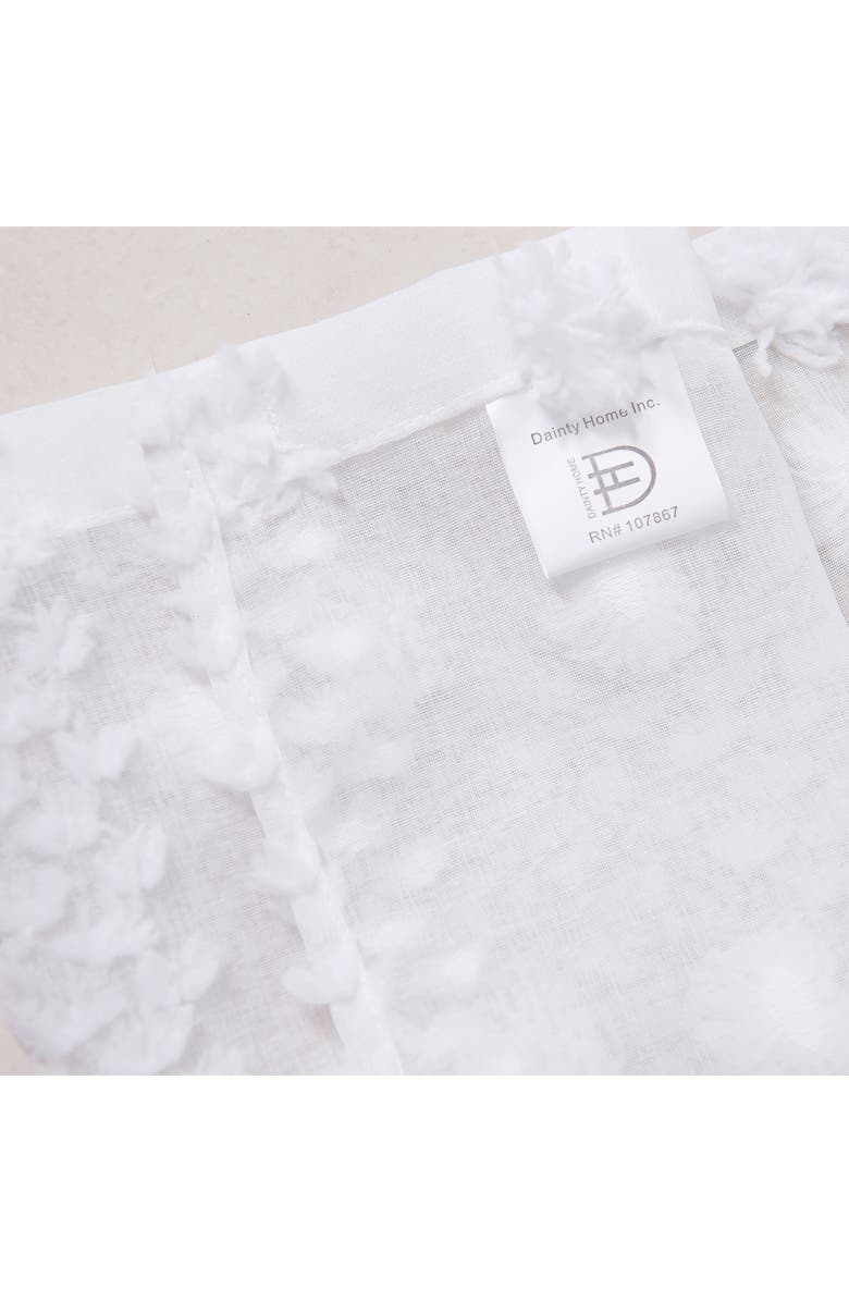 DAINTY HOME Cloud Set of 2 Semisheer Panel Curtains, Alternate, color, 