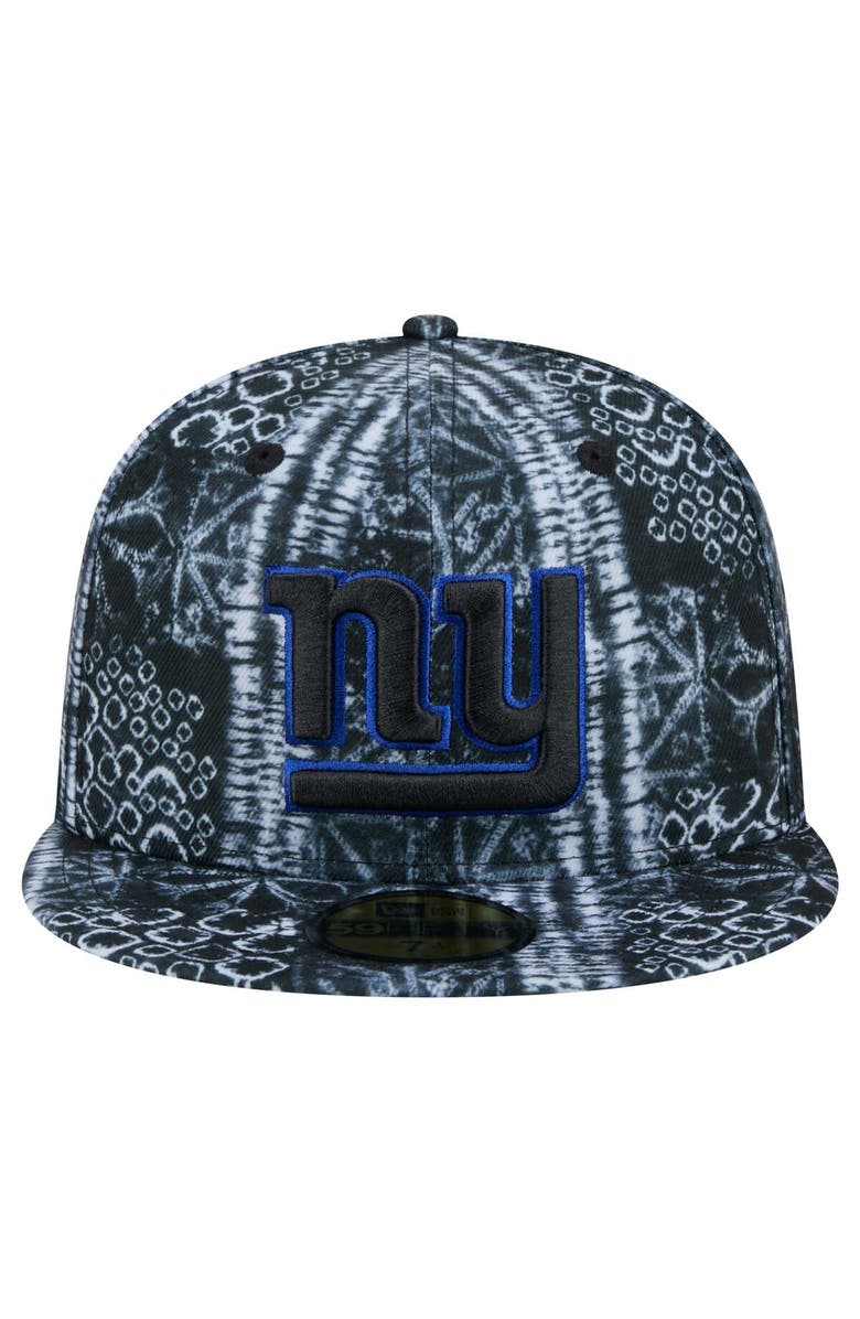 New Era Men's New Era Black New York Giants Shibori 59FIFTY Fitted Hat, Alternate, color, 