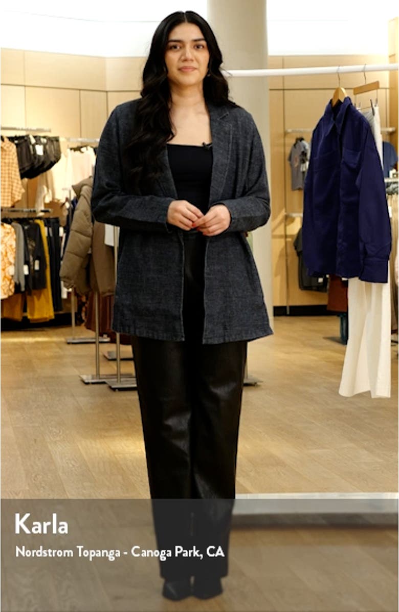 Longline Hemp & Organic Cotton Blazer, sales video thumbnail