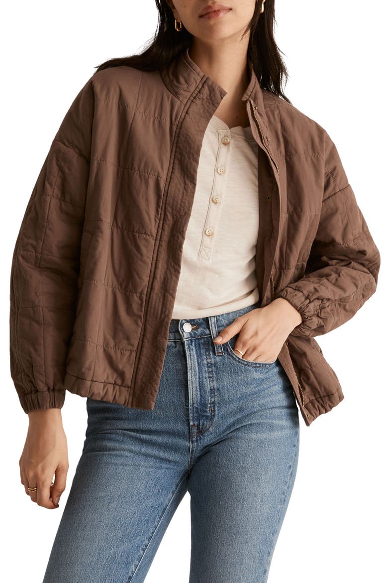 Bremen Bomber Jacket, Main, color, WEATHERED TAUPE