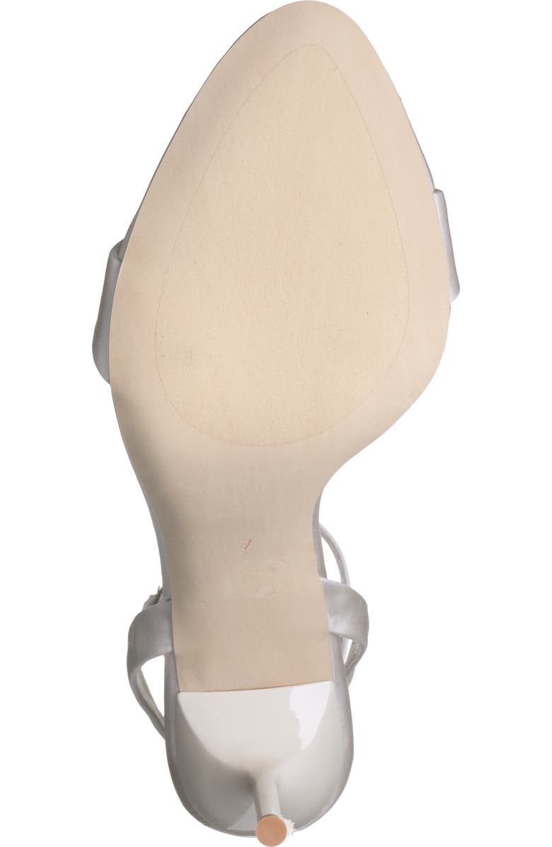 Jeffrey Campbell Blossmz Ankle Strap Satin Sandal, Alternate, color, White Satin