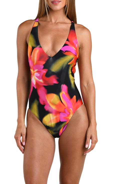 Floressence Plunge One-Piece Swimsuit