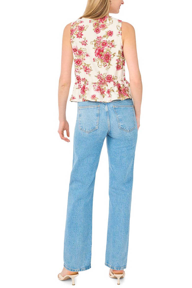 Babydoll Peplum Shell, Alternate, color, CHAI TEA