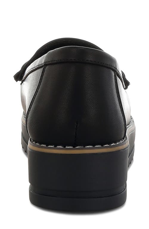 London Rag Croyda Fringe Platform Loafer In Black