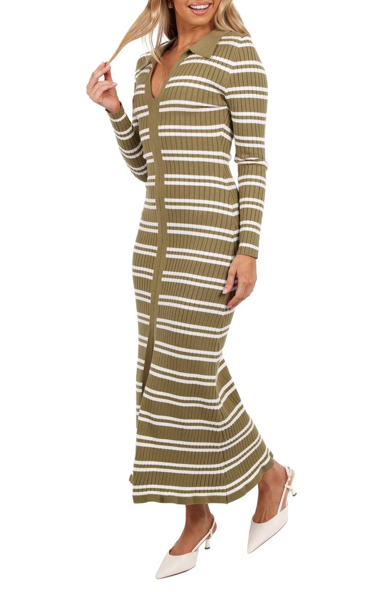 Petal & Pup Eliana Long Sleeve Rib Maxi Dress, Alternate, color,
