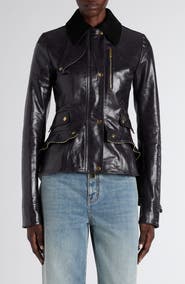 McQueen Kickback Leather Jacket