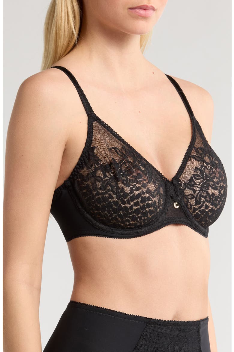 Maris Full Coverage Underwire Bra, Alternate, color, BLACK