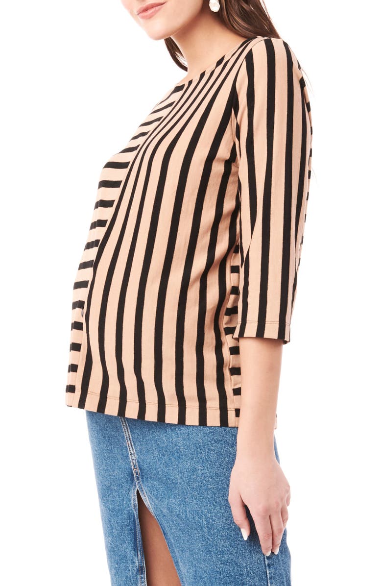 Loyal Hana Tory Stripe Maternity/Nursing Shirt, Alternate, color,