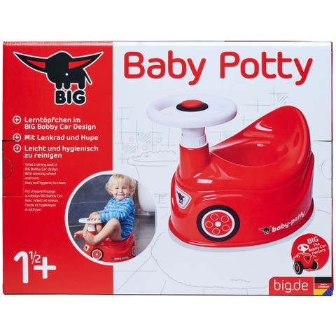 Baby Potty, Red, Training Toilet In Fun Bobby Car Design
