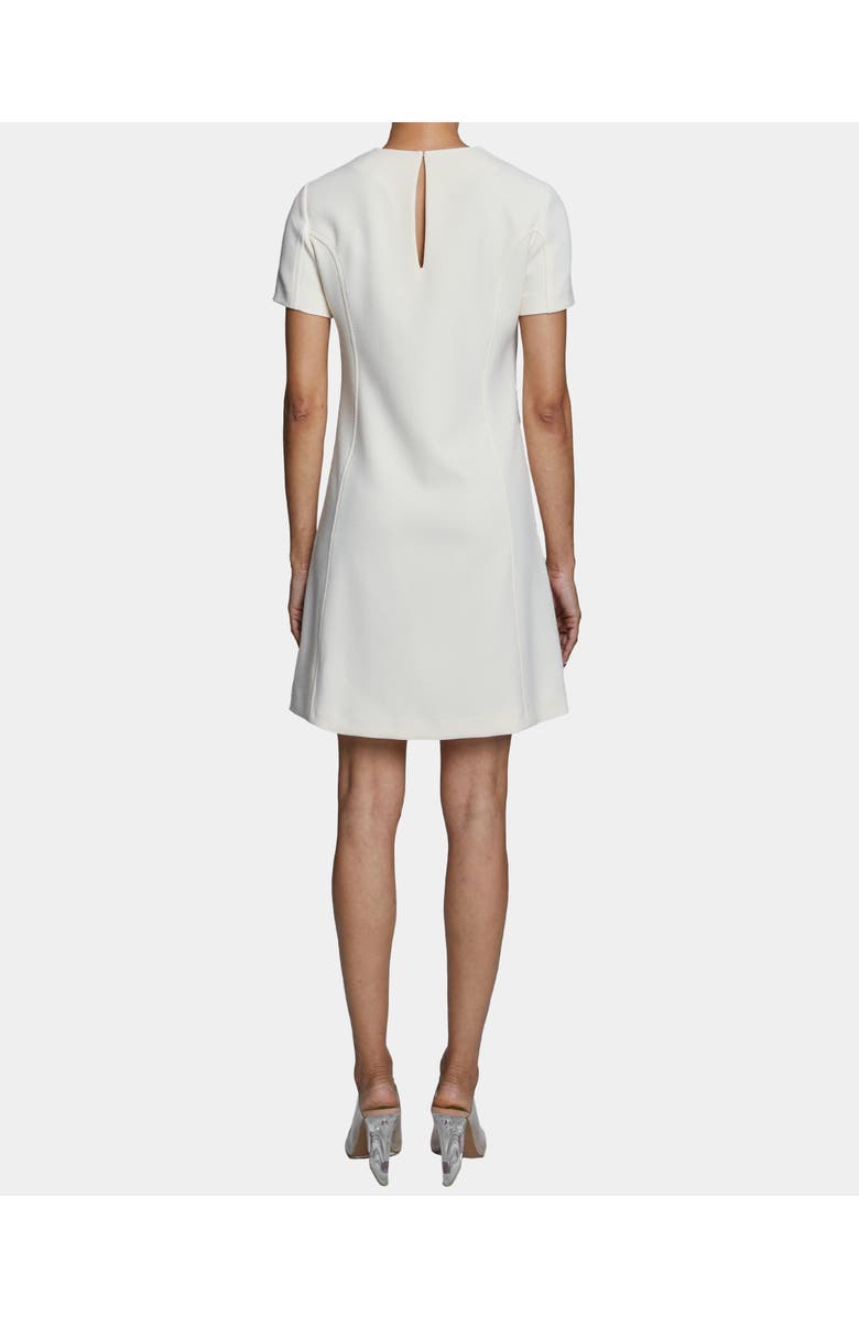 Santorelli KATE Shift Dress with Front Double Zipper Details, Alternate, color, Ivory