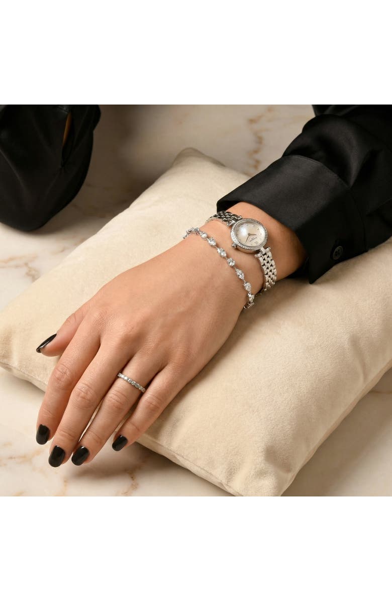 Bliss Diamond 5Ct Mixed Cut Diamond Tennis Bracelet 7" 14k Gold Lab Grown, Alternate, color, 14K White Gold