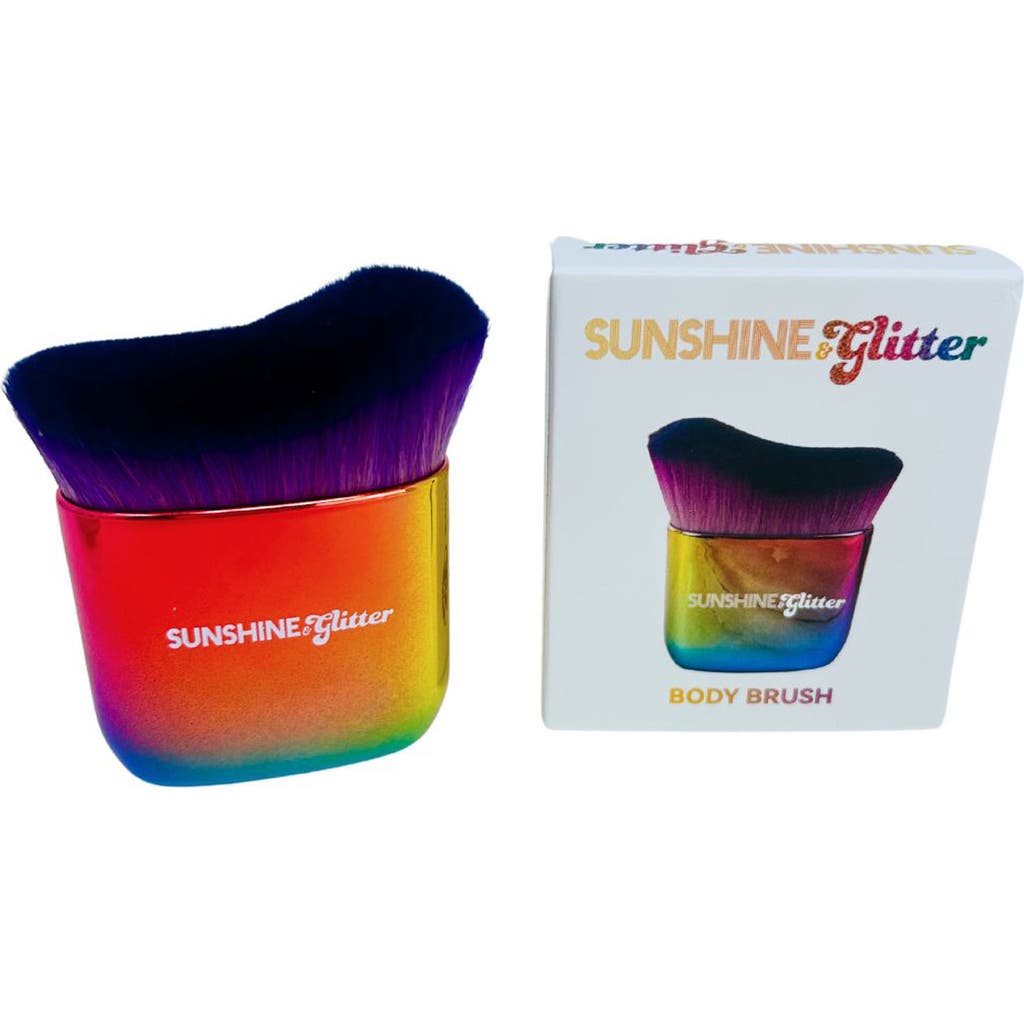 Sunshine & Glitter Body Brush In Rainbow