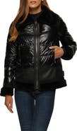 GORSKI Quilted Jacket with Genuine Shearling Trim
