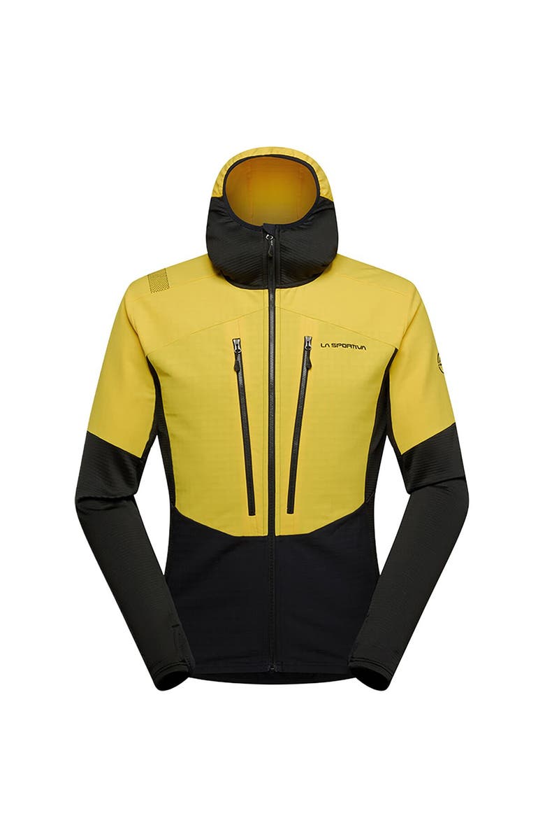 La Sportiva Session Tech Hooded Jacket - Men's, Alternate, color, Yellow/Black