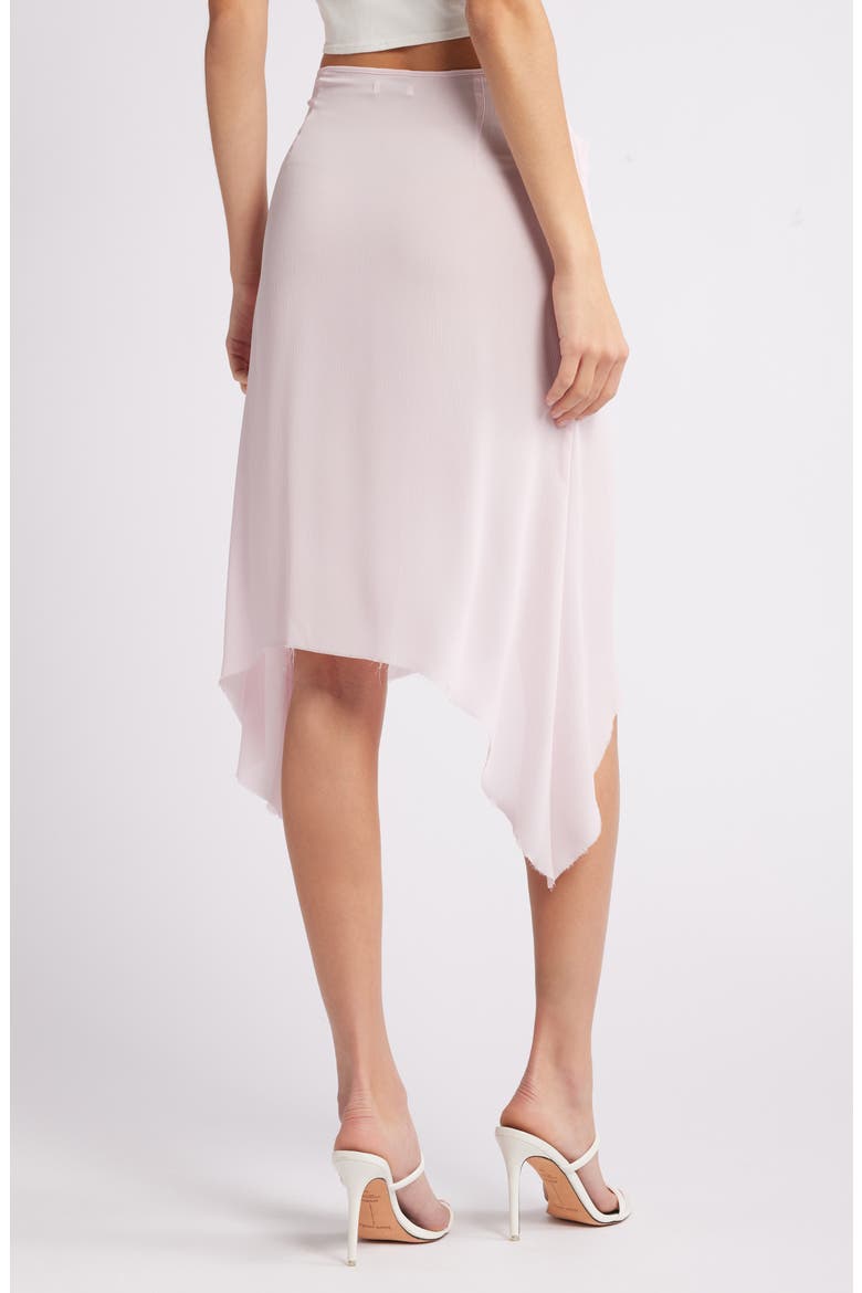 Smocked Ruffle Midi Skirt, Alternate, color, PINK ICING