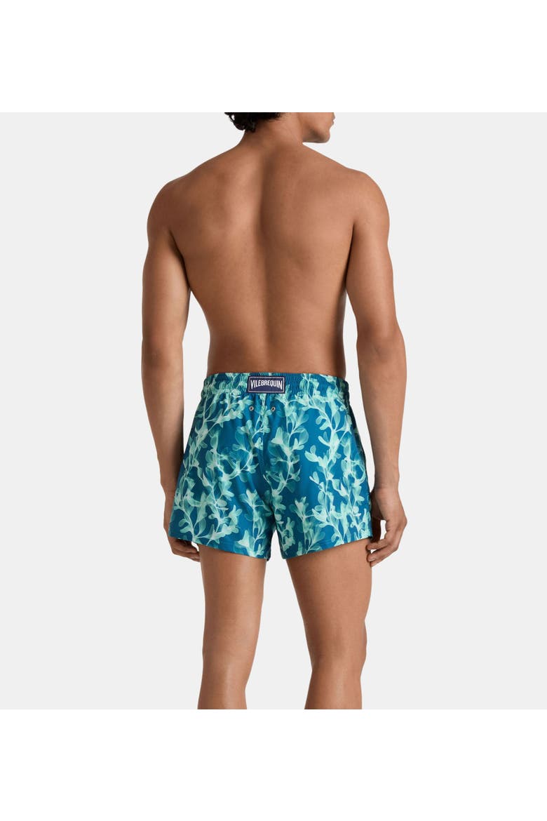 Short Stretch Swim Trunks, Alternate, color, Crystal Teal
