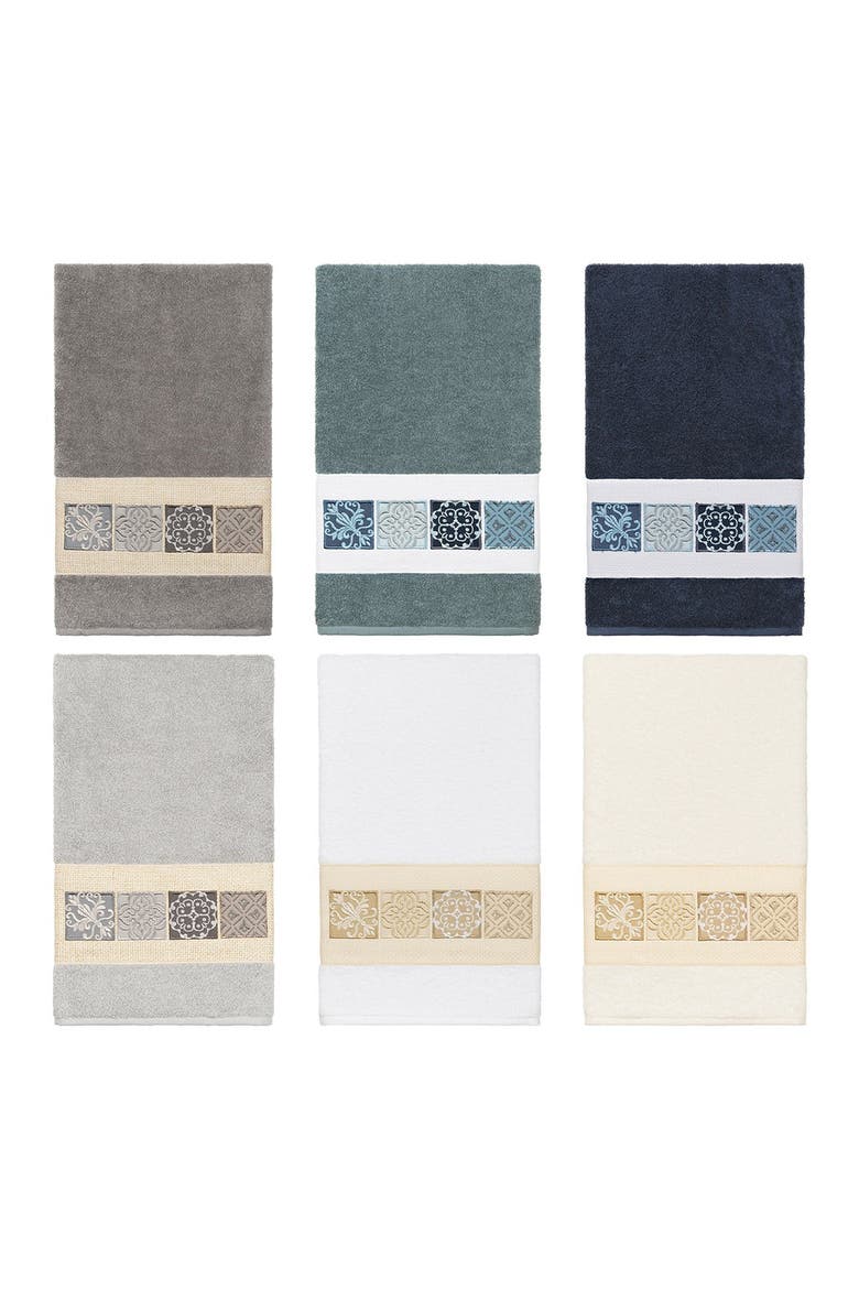 Vivian Embellished Bath Towel - Teal, Alternate, color, TEAL