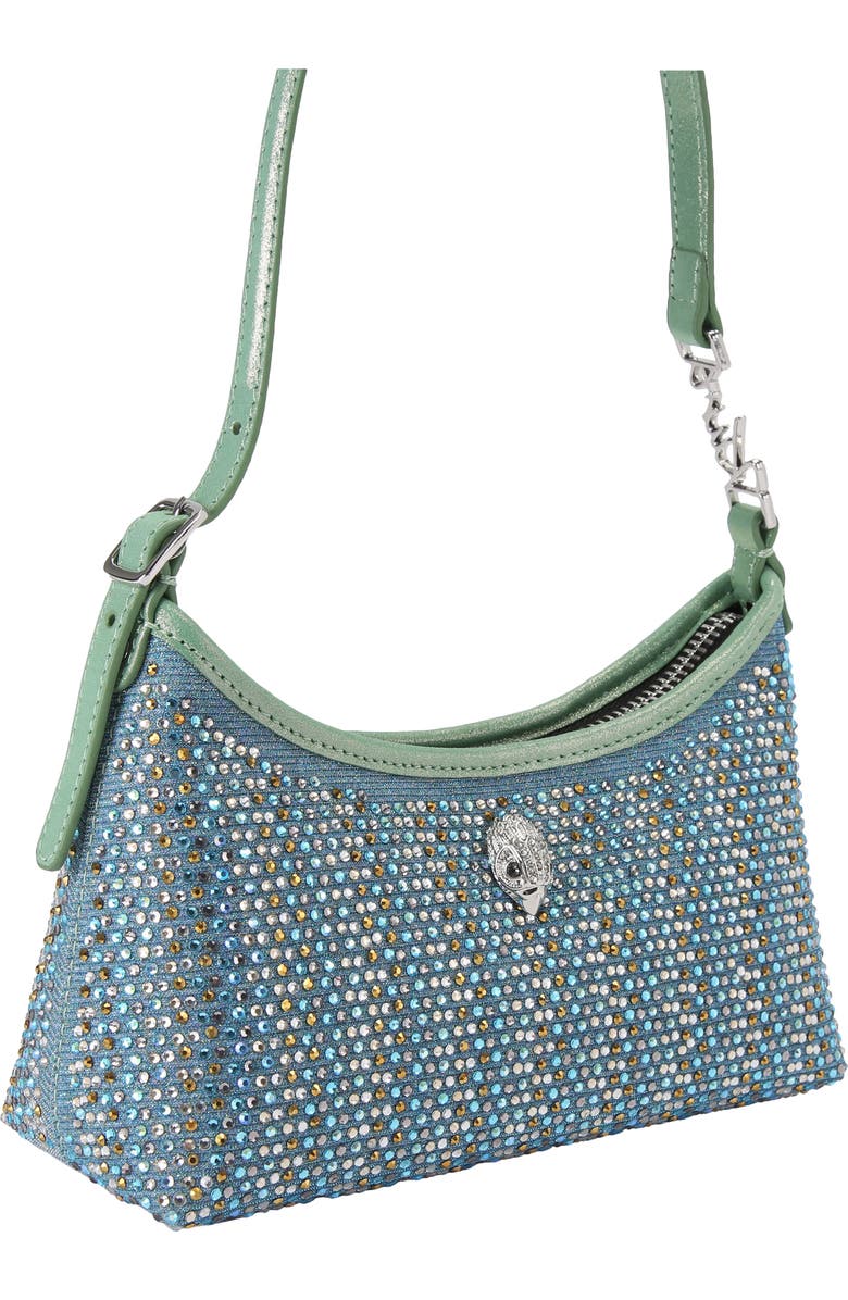 Kurt Geiger London Mini Kurt Fabric Shoulder Bag, Alternate, color, Pastel Blue