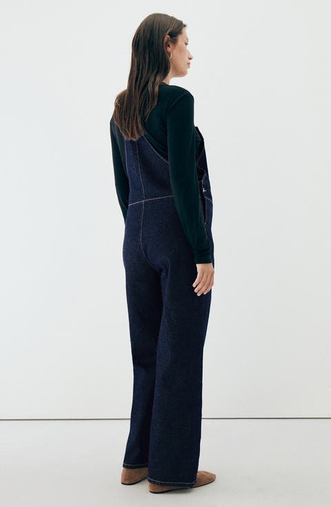 Maternity Denim Dungaree Overalls