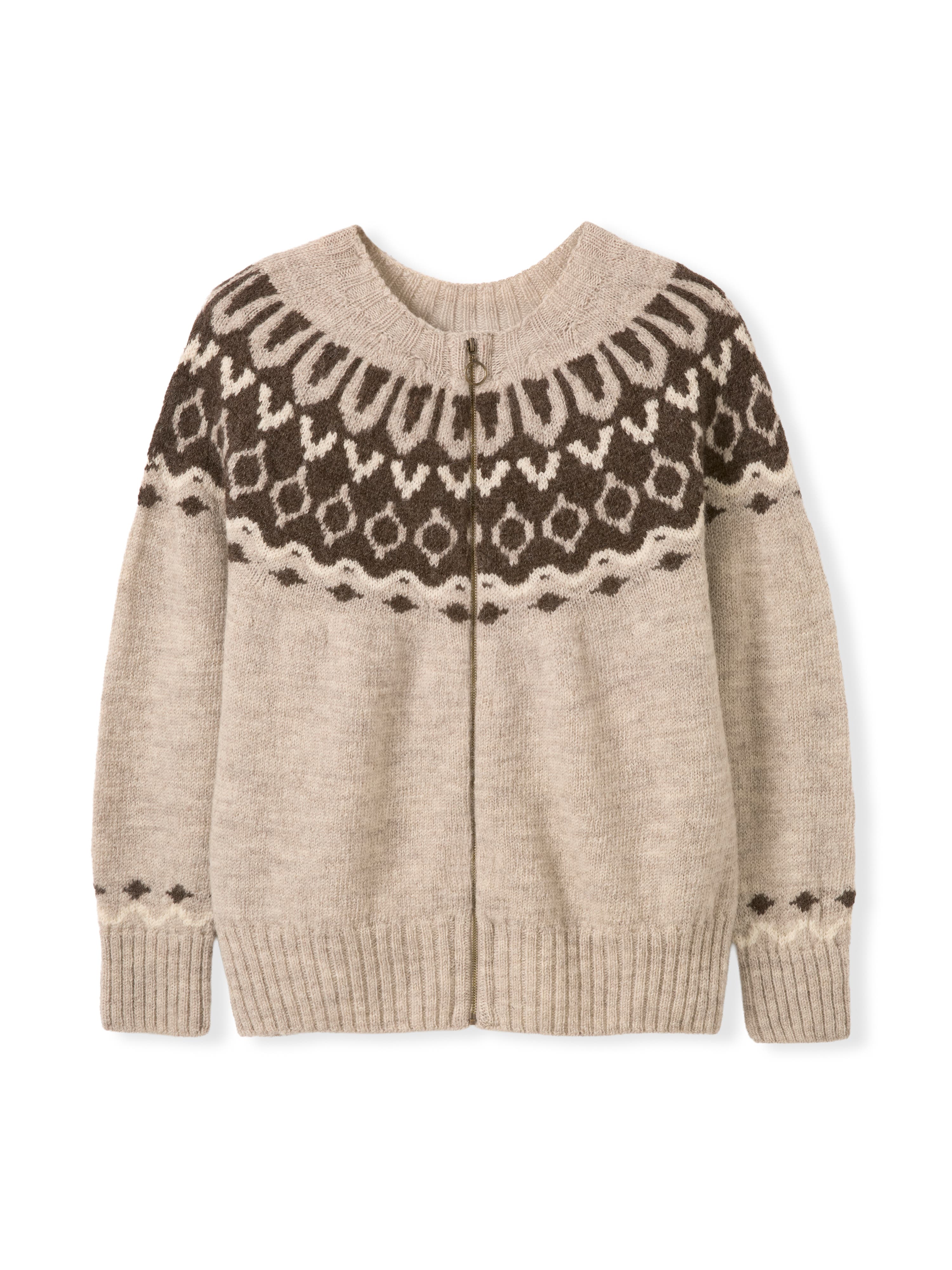 Brit Wool Chevron Yoke Cardi - image 2