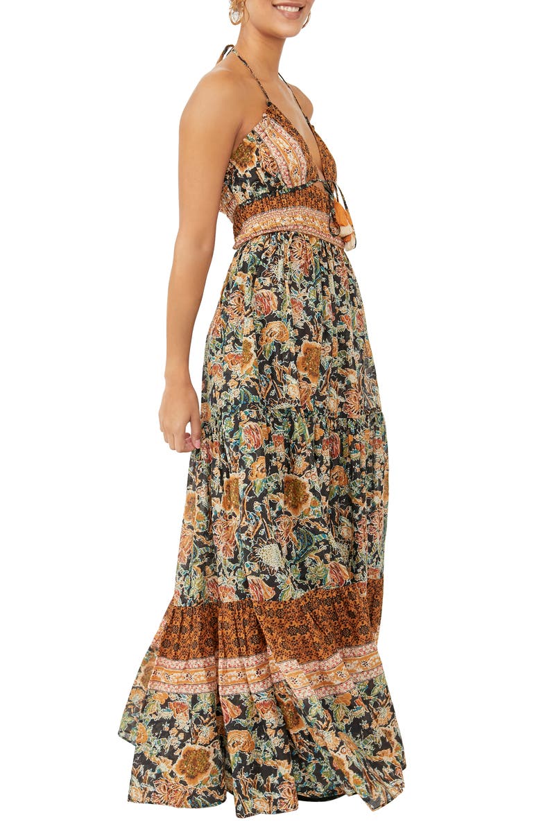 Free People Real Love Print Maxi Dress, Alternate, color, 