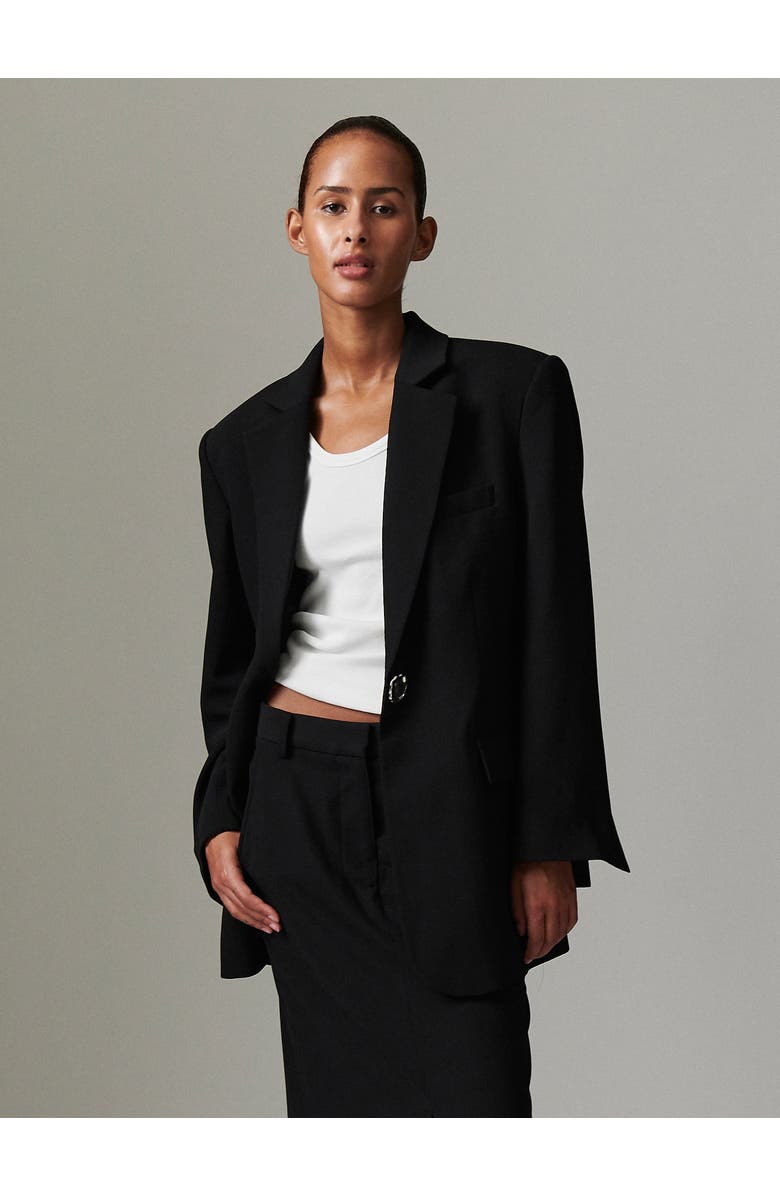 DAY Birger et Mikkelsen Eltona Sculpted Longline Blazer, Main, color, Black