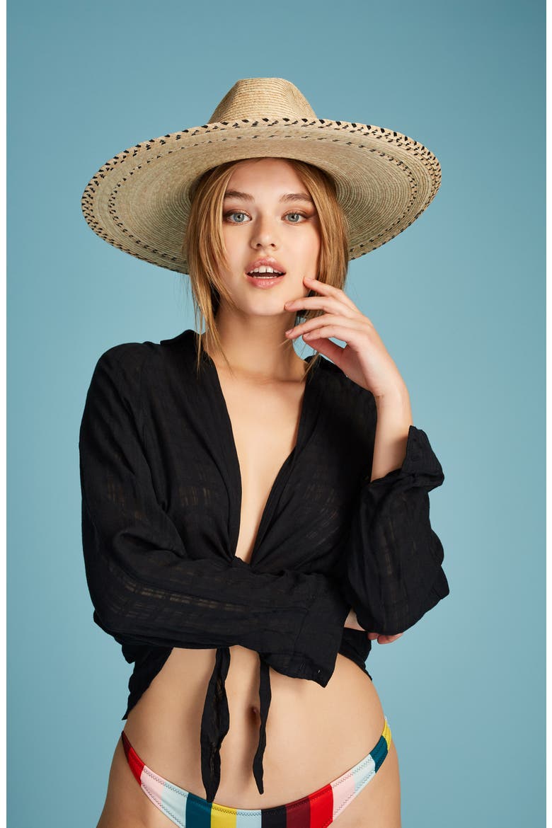 Puebla Fedora, Alternate, color, TAN