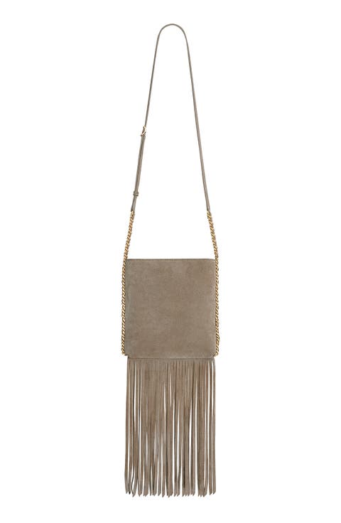Carly North/South Fringe Crossbody Bag