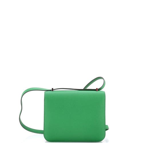 Pre-owned Hermes Hermes Constance Bag Epsom 18 In Green