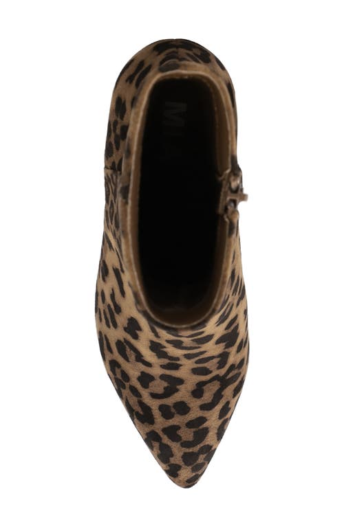 Mia Ediva Pointed Toe Bootie In Animal Print
