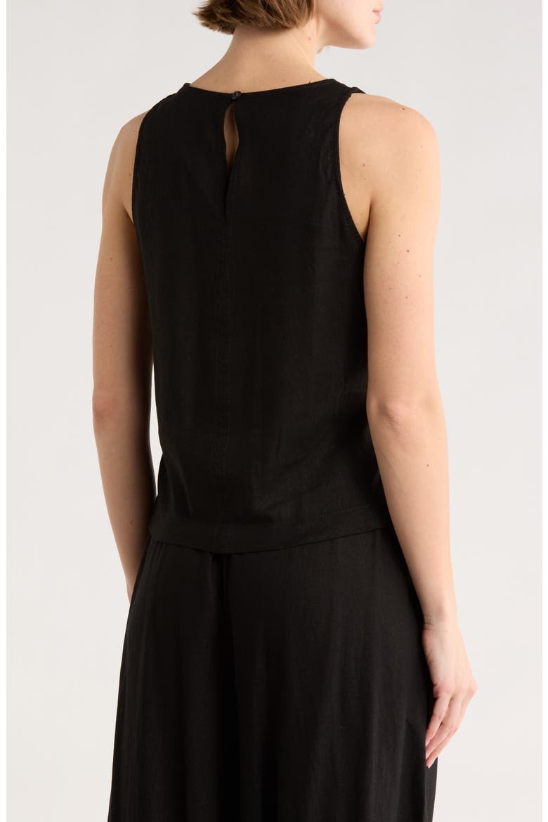 Tie Back Tank, Alternate, color, BLACK