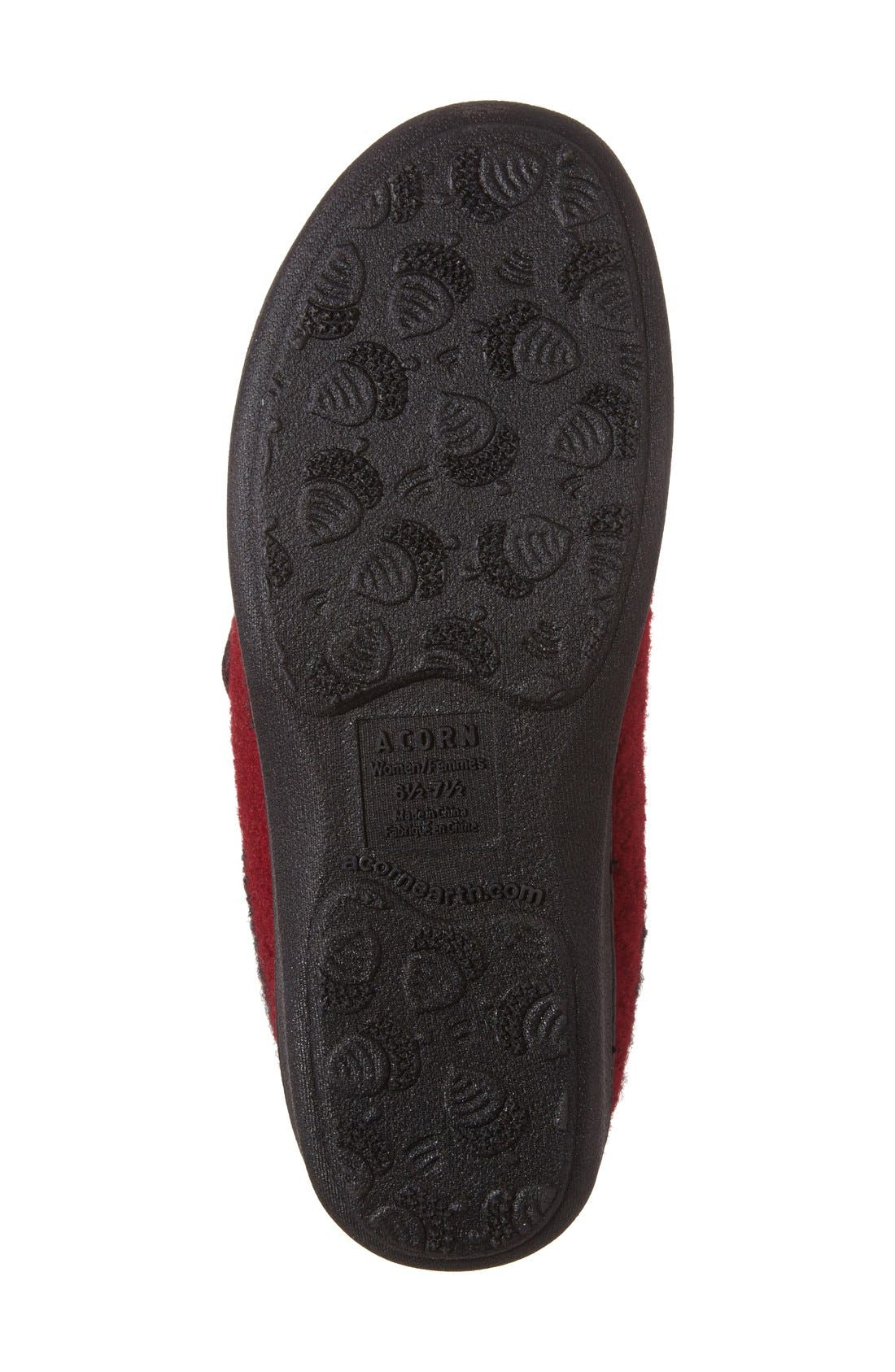Dara Wool Blend Slipper, Alternate, color, CURRANT BUTTON WOOL