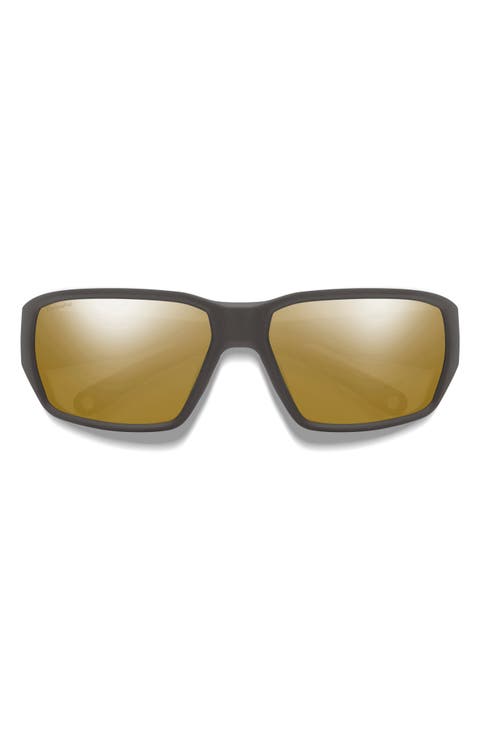 Hookset 62mm ChromaPop™ Polarized Oversize Wraparound Sunglasses