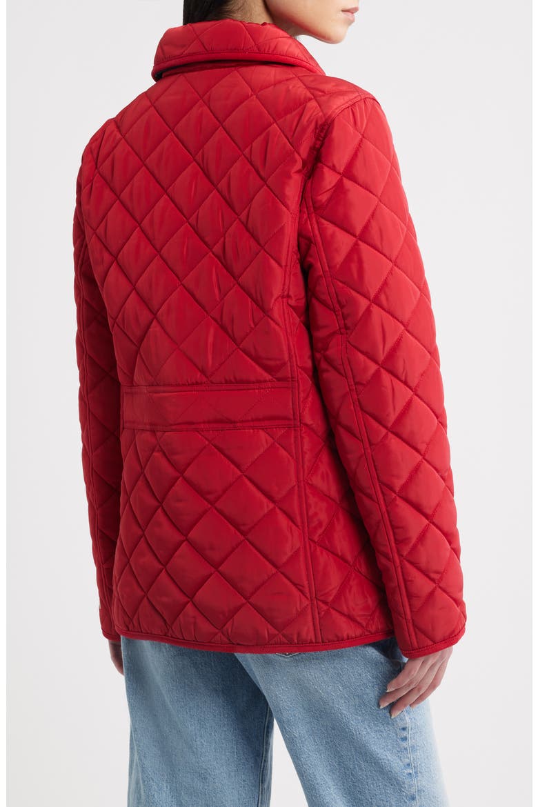 Diamond Quilted Snap Front Jacket, Alternate, color, CRIMSON