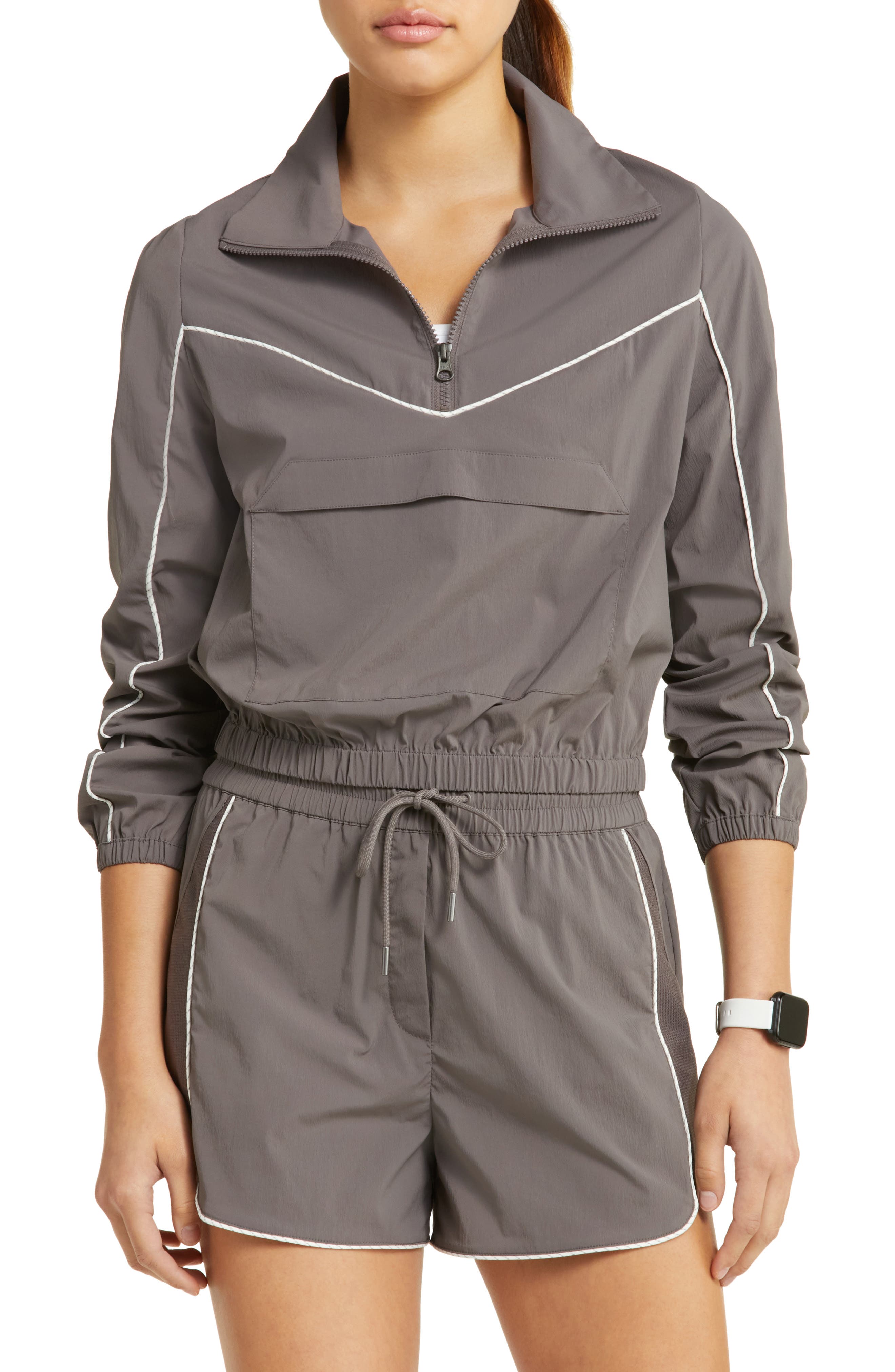 Half Zip Windbreaker Jacket - image 1